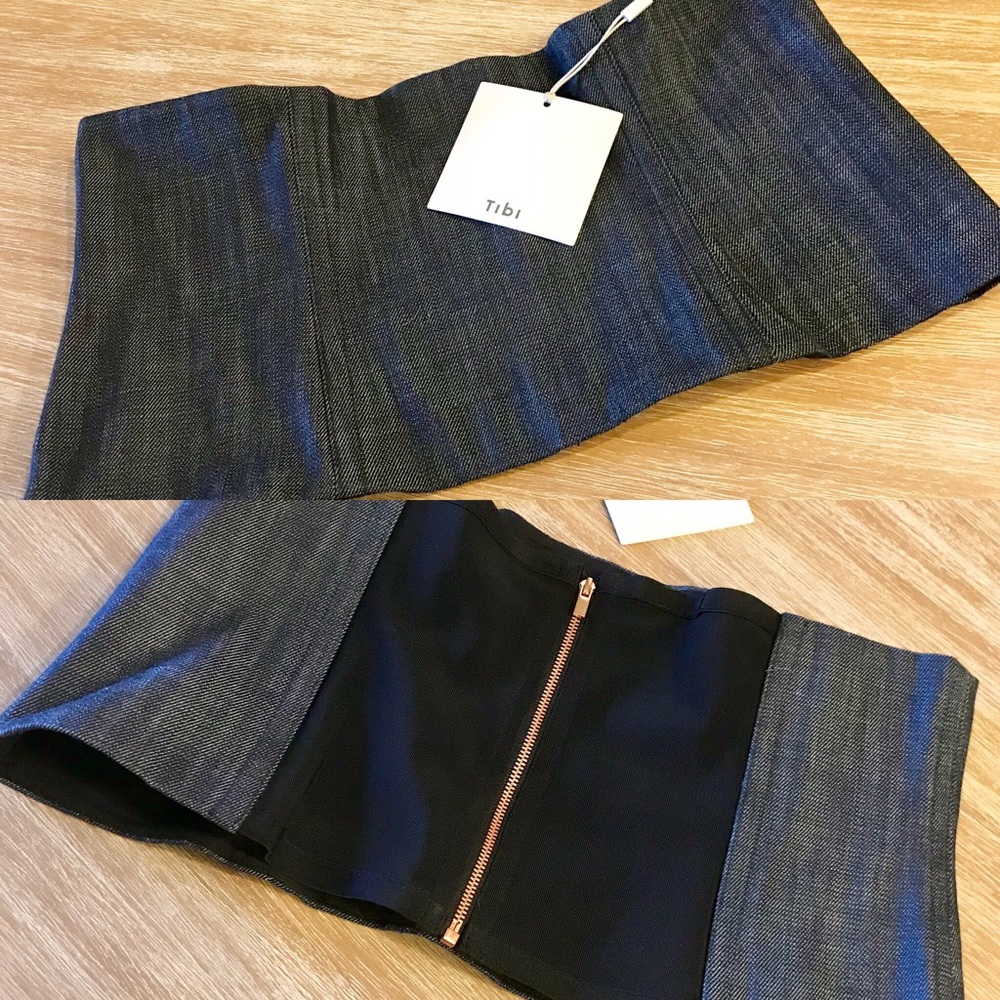 🌸FINAL🌸TIBI Denim Corset Belt 10/12
